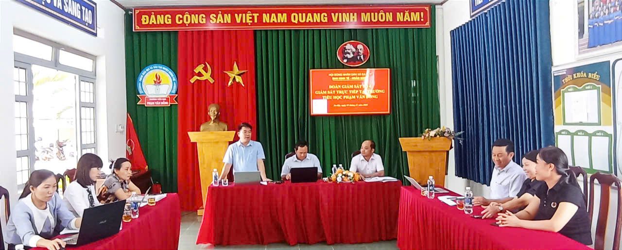 ĐOÀN GIÁM SÁT SỐ 04 HĐND XÃ EA KLY HOÀN THÀNH GIÁM SÁT TRỰC TIẾP TẠI 06 TRƯỜNG HỌC VỀ CÁC KHOẢN THU, CHI NGOÀI NGÂN SÁCH